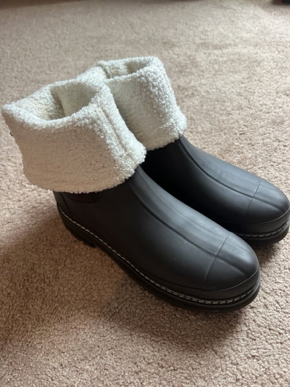 NWOT Hunter Refined Stitch Sherpa Boot Size Women’s 9 - Picture 4 of 5